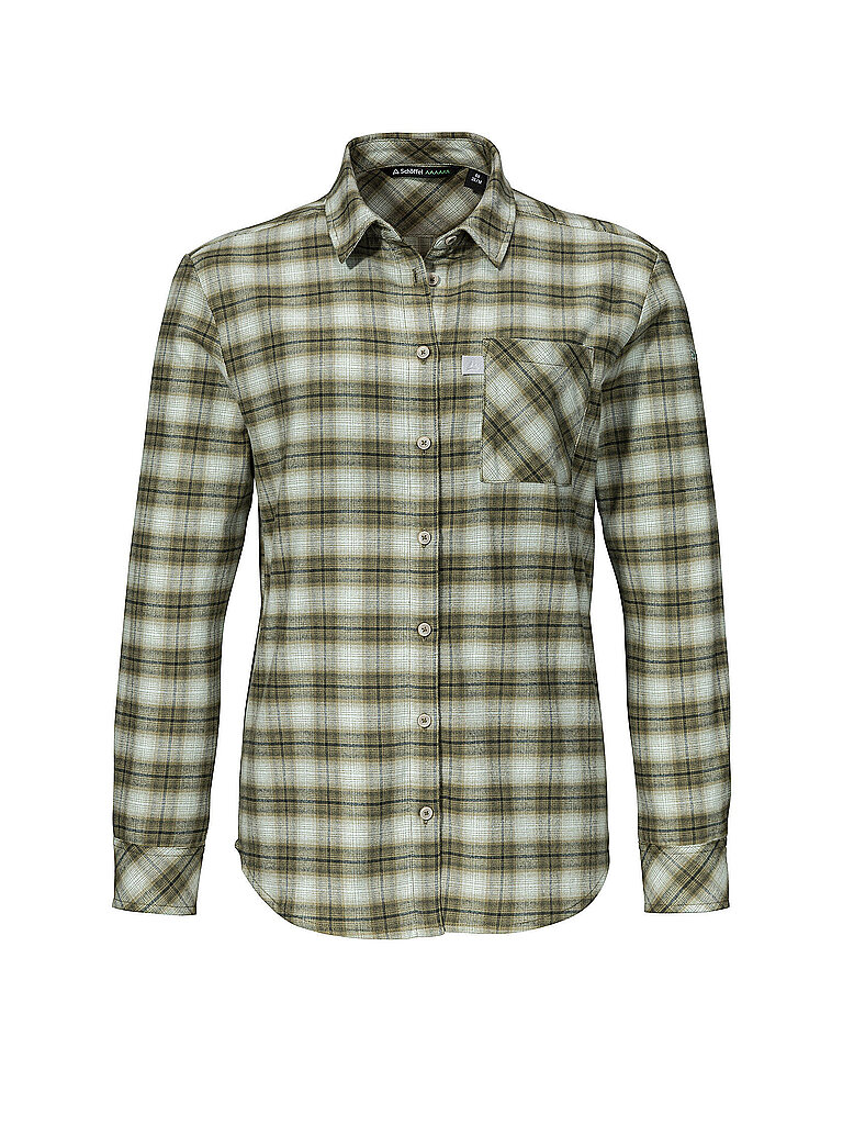 SCHÖFFEL Damen Bluse Style Kleion Flanell olive | 36