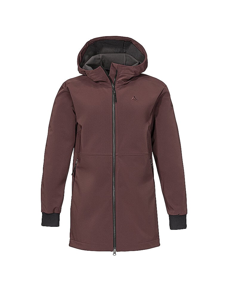 SCHÖFFEL Damen Softshell Jacke Style Suavio Hoodie dunkelrot | 38