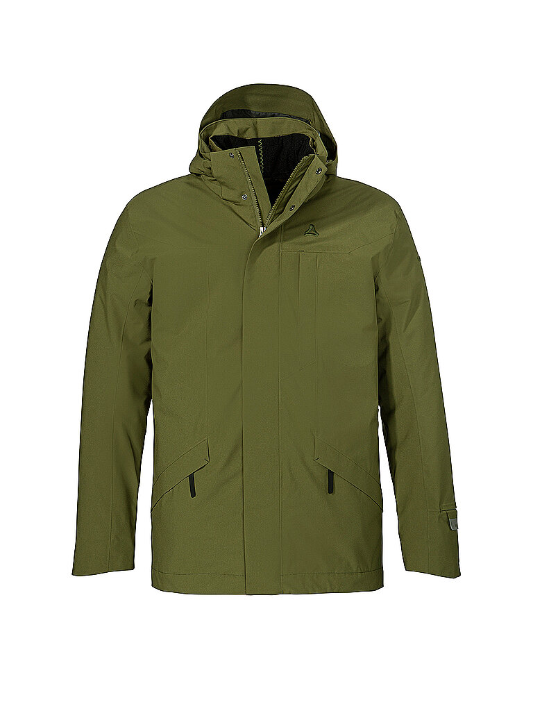 SCHÖFFEL Herren Winterparka Style Borkol 3in1 Hoodie olive | 50