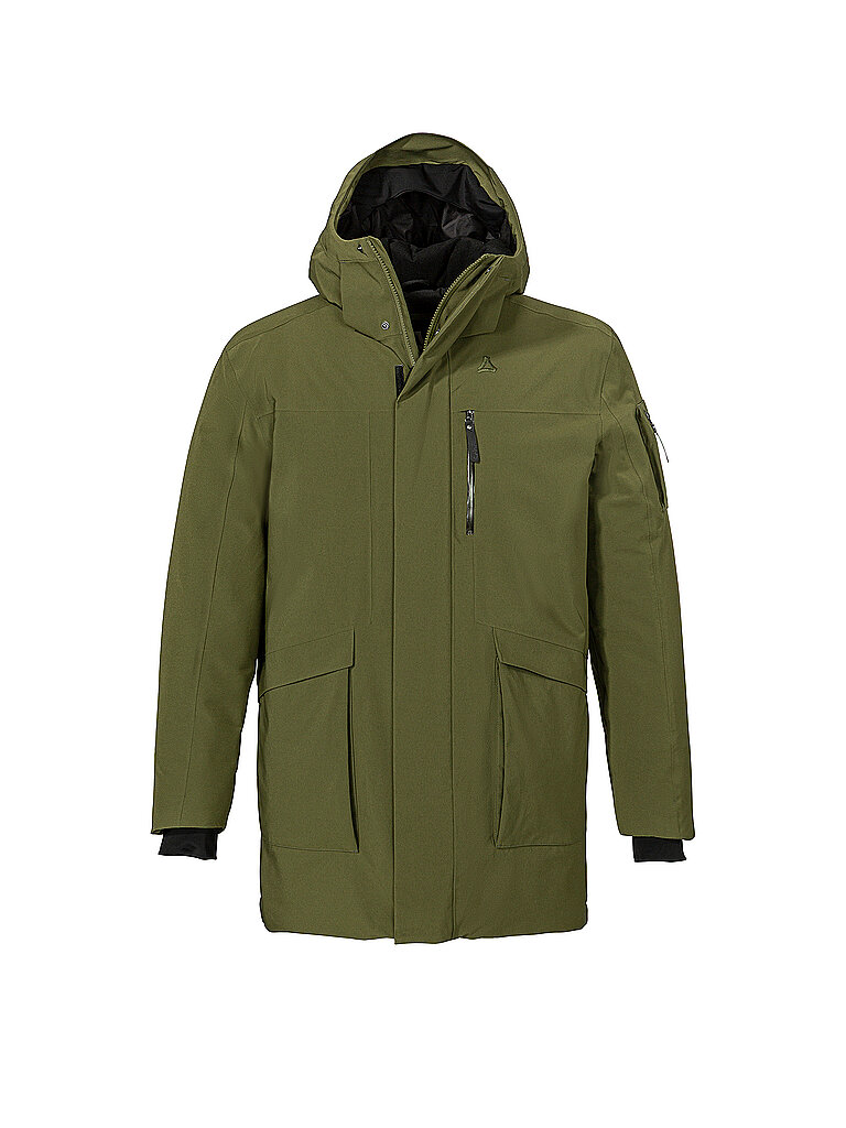 SCHÖFFEL Herren Winterparka Optimea Hoodie olive | 50