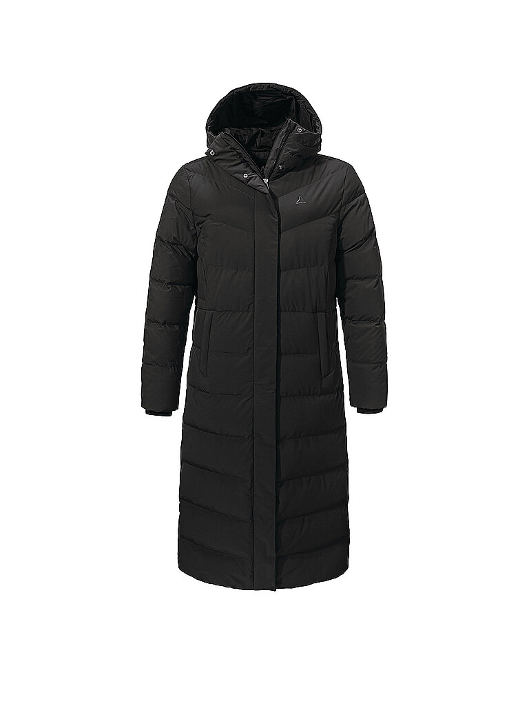 SCHÖFFEL Damen Wintermantel Vindave Down Hoodie schwarz | 40