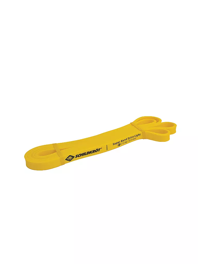 SCHILDKRÖT | Super Band Extra Light, Premium Widerstandsbänder mit 6-12kg Widerstand, 13mm Breite | gelb