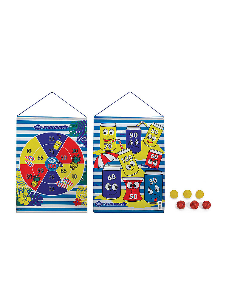 SCHILDKRÖT Dartset Rollup inkl. 2x3 Bälle blau