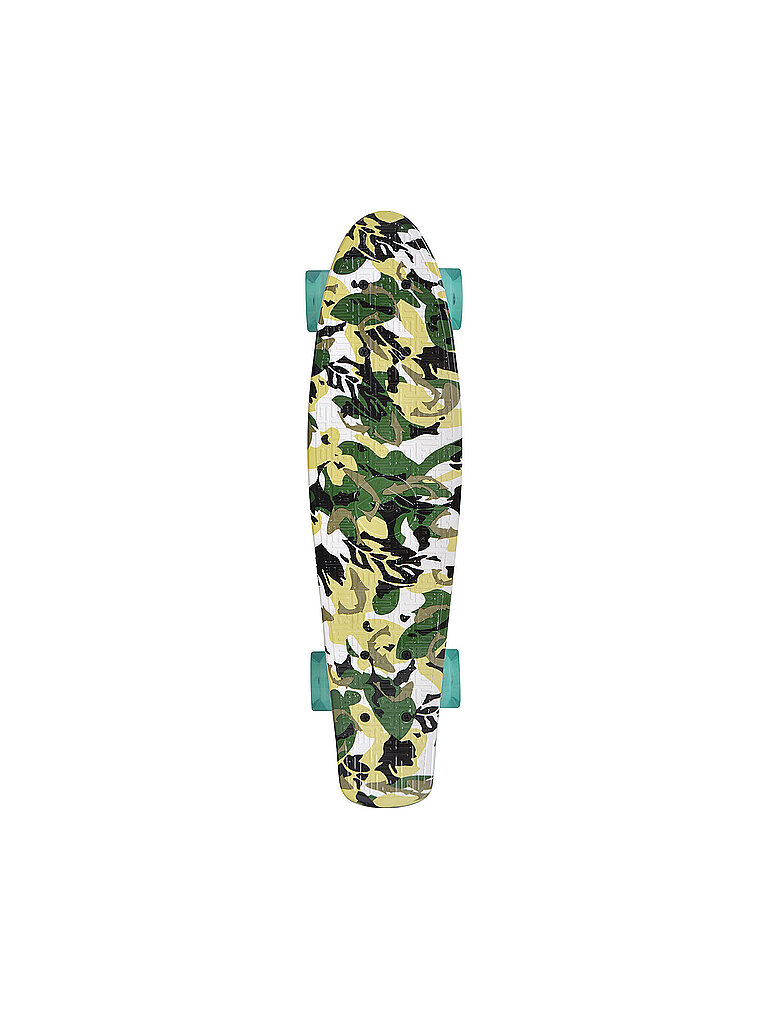 SCHILDKRÖT Skateboard Retro Free Spirit Camouflage bunt B