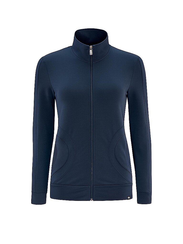 SCHNEIDER SPORTSWEAR Jacke Stehkragen Rippbündchen Dunkelblau