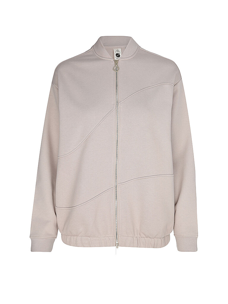 SCHNEIDER SPORTSWEAR Jacke SUZANNAW Trainingsjacke Langarm Baumwolle-Polyester Beige