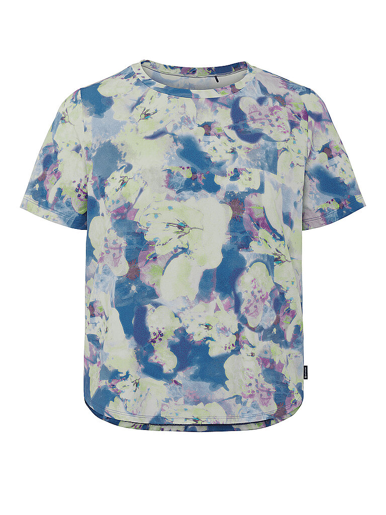 SCHNEIDER SPORTSWEAR T-Shirt Rundhalsausschnitt Kurzarm Florales Polyamid-Esasthan Gelb
