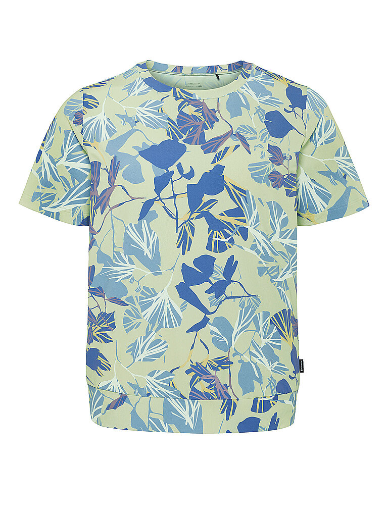 SCHNEIDER SPORTSWEAR T-Shirt Allover Print Polyamid-Elastane Hellblau