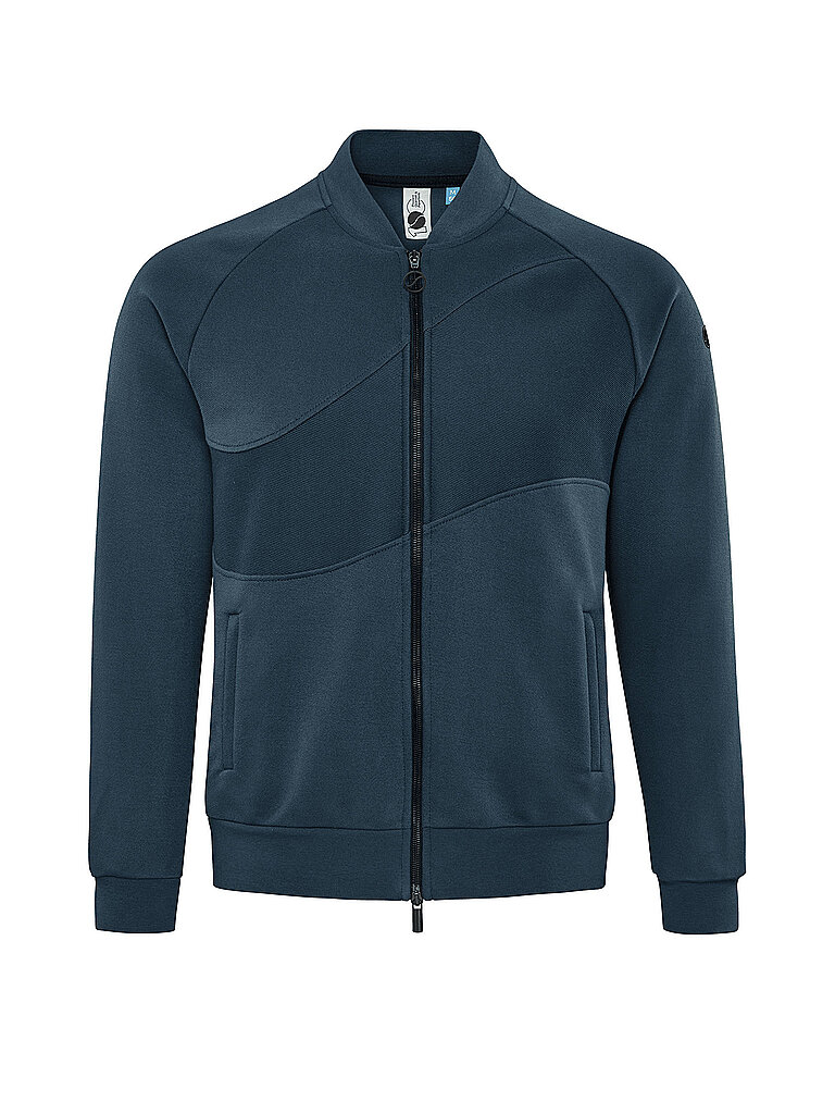 SCHNEIDER SPORTSWEAR Jacke Stehkragen Langarm Raglanschnitt Baumwolle-Polyester Tuerkis