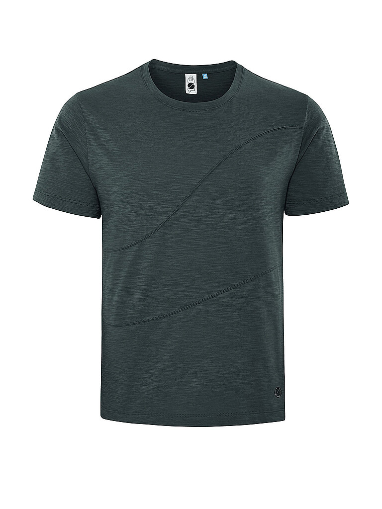 SCHNEIDER SPORTSWEAR T-Shirt Rundhals Baumwolle Gerade Passform Olive