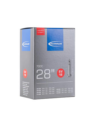 SCHWALBE | Fahrradschlauch Nr.18 Extra Light SV40 (28"/700C)