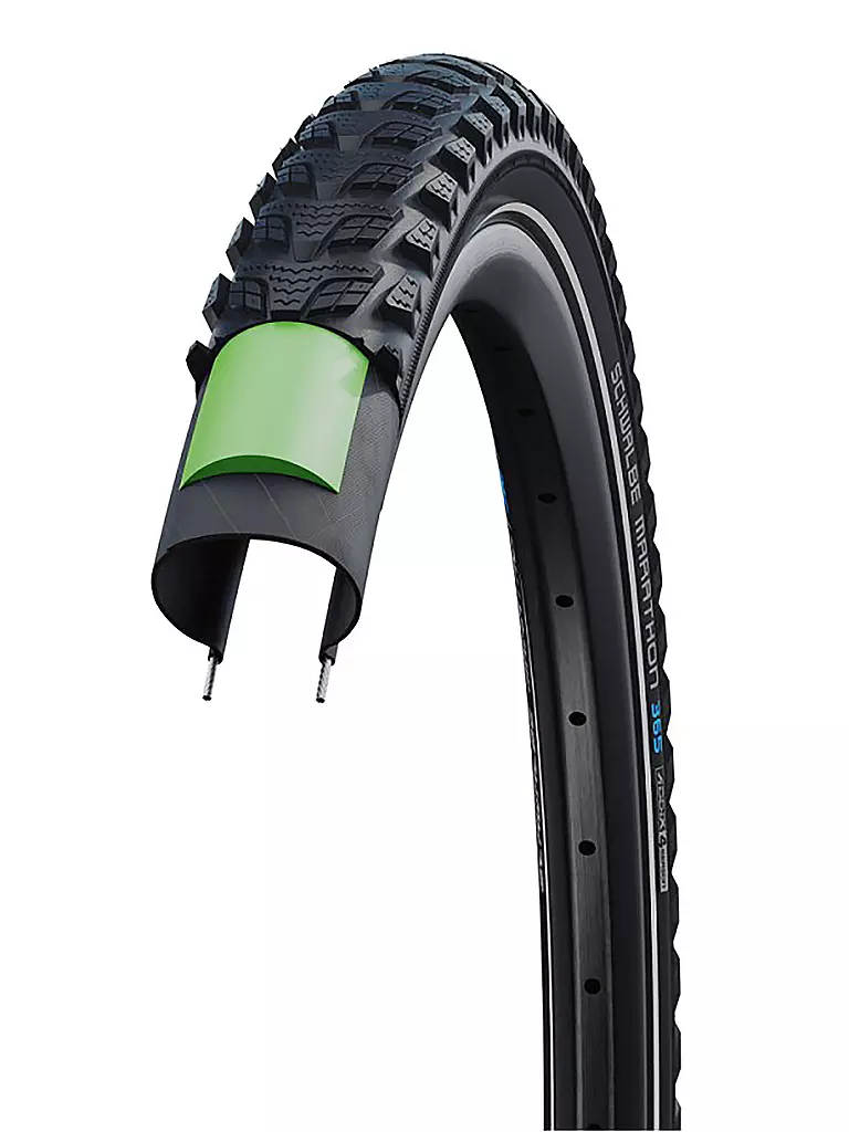 SCHWALBE | Fahrradreifen Marathon 365 Performance Line 28 x 1.50 (40-622) | schwarz