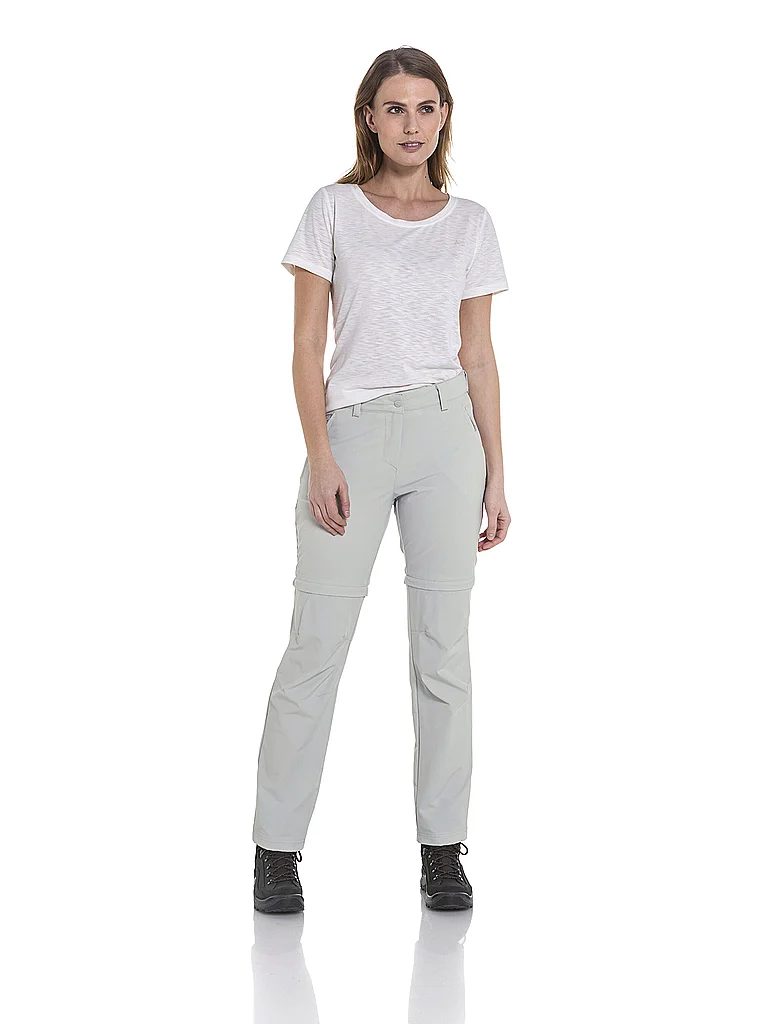 Schöffel Damen Zipoff-Hose Ascona Hellgrau | 36