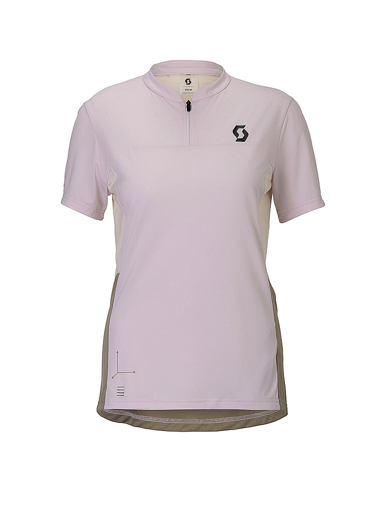 Scott Radshirt Regular Fit Reißverschluss Polyester Rosa