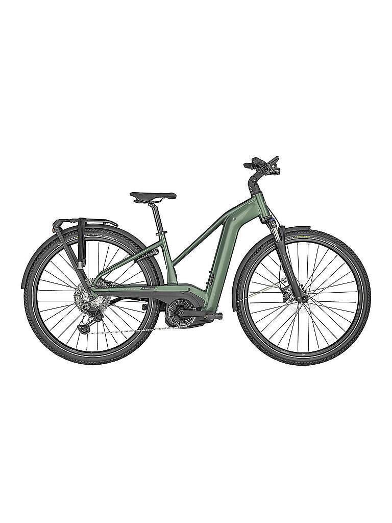 SCOTT Damen E-Bike Sub Sport eRIDE 10 dunkelgrün | S