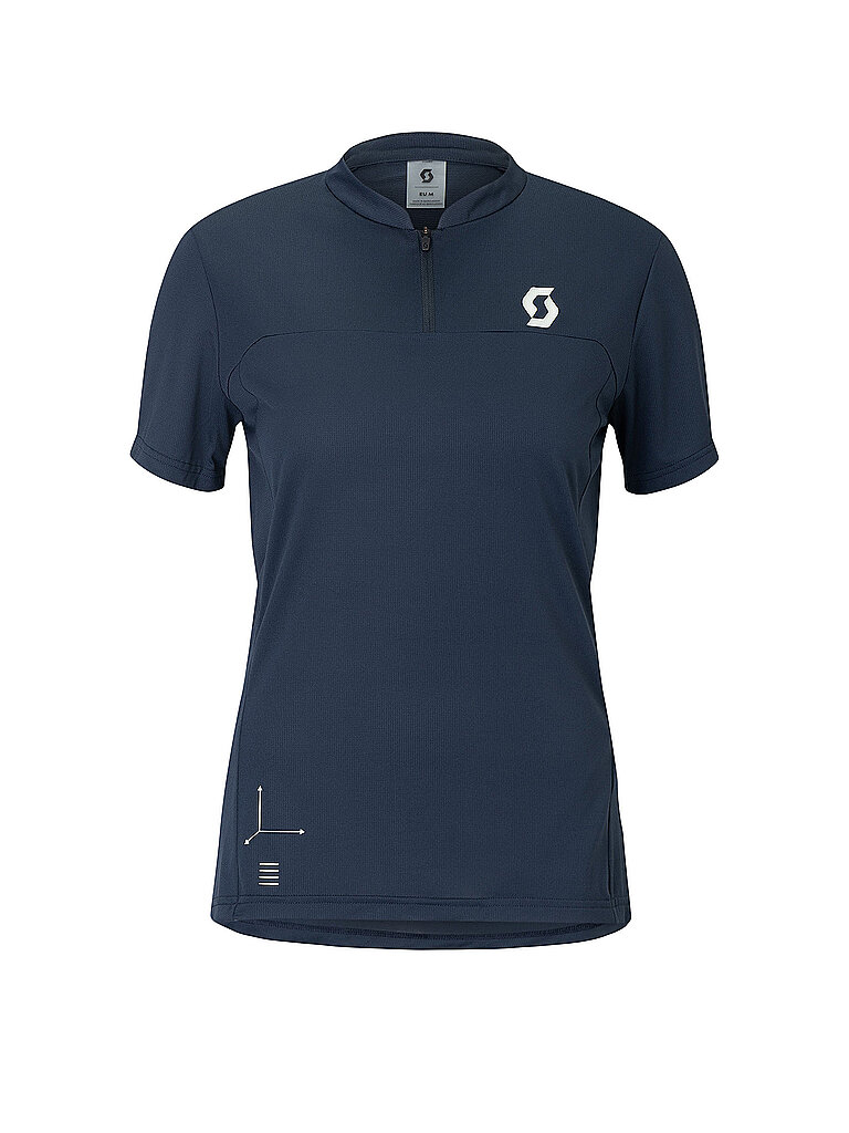 SCOTT Damen Radshirt Vertic Zip dunkelblau | S