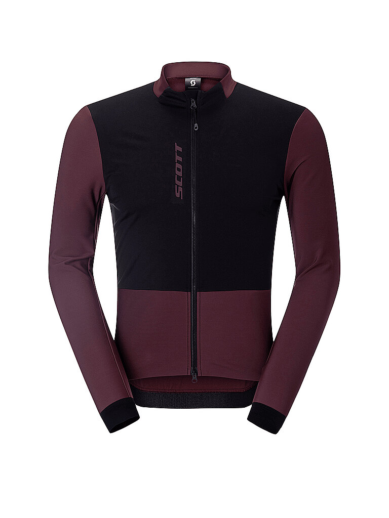 SCOTT Herren Winter Radtrikot Pro Warm Windbreaker dunkelrot | M