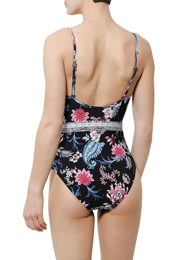 SEAFOLLY | Damen Badeanzug Water Garden | schwarz