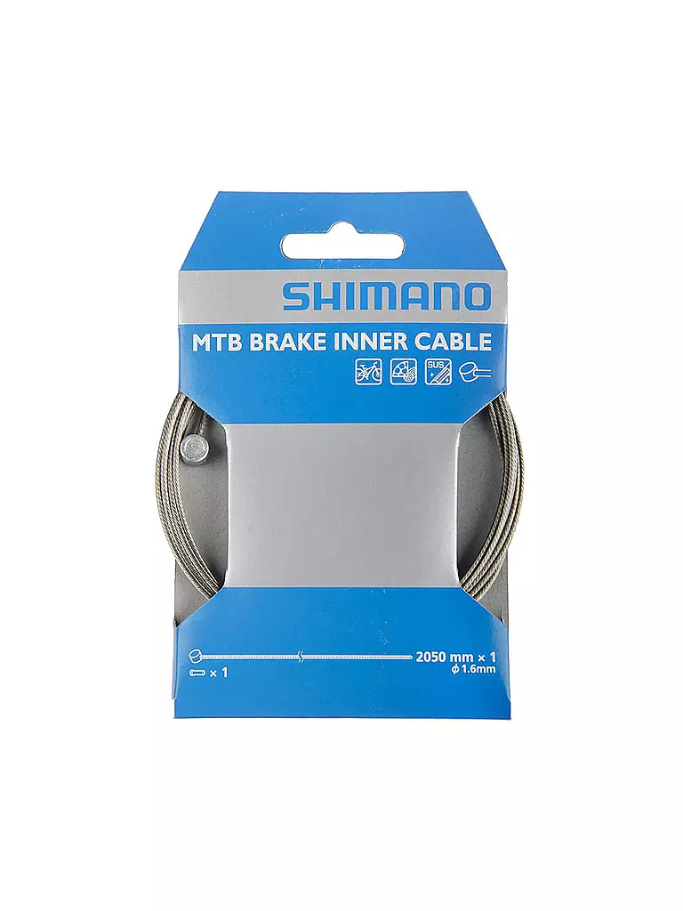 SHIMANO SB | MTB-Bremsseil 1,6mm x 2050mm | silber