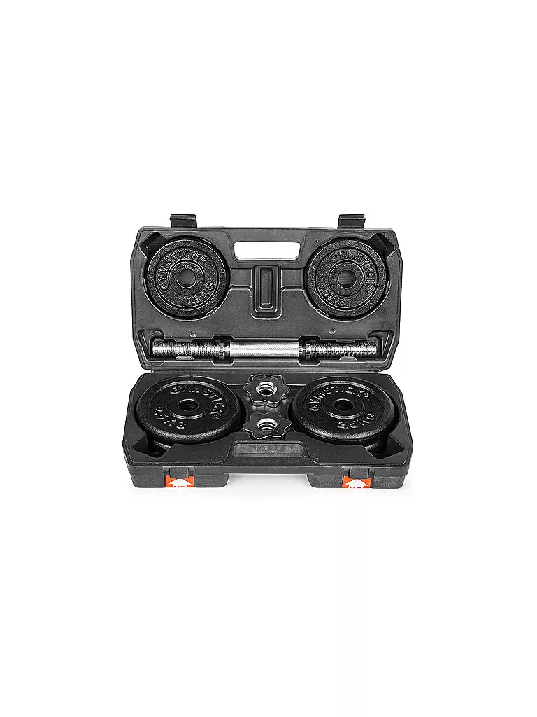 SIMPLY FIT | Kurzhantel Dumbell Set 15kg im Koffer | schwarz