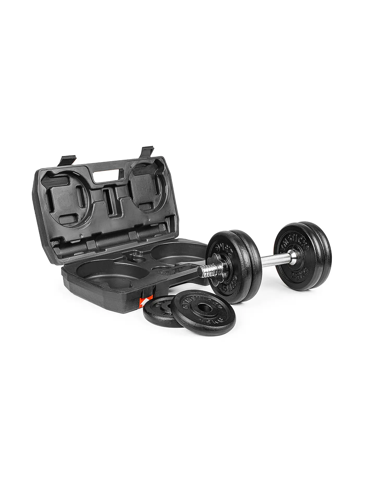 SIMPLY FIT | Kurzhantel Dumbell Set 15kg im Koffer | schwarz