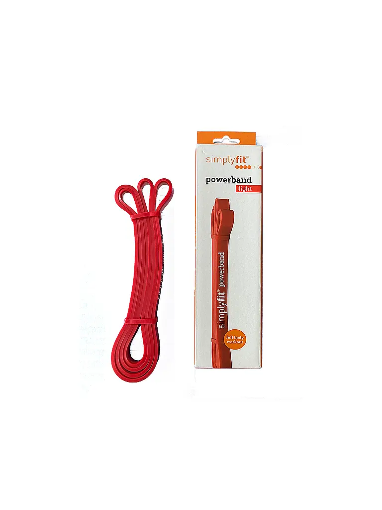 SIMPLY FIT | Trainingsband Power Band Rot Leicht | rot
