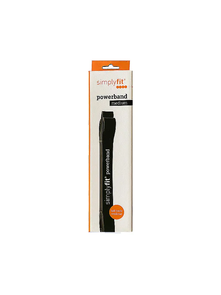 SIMPLY FIT | Trainingsband Power Band Schwarz Mittel | schwarz