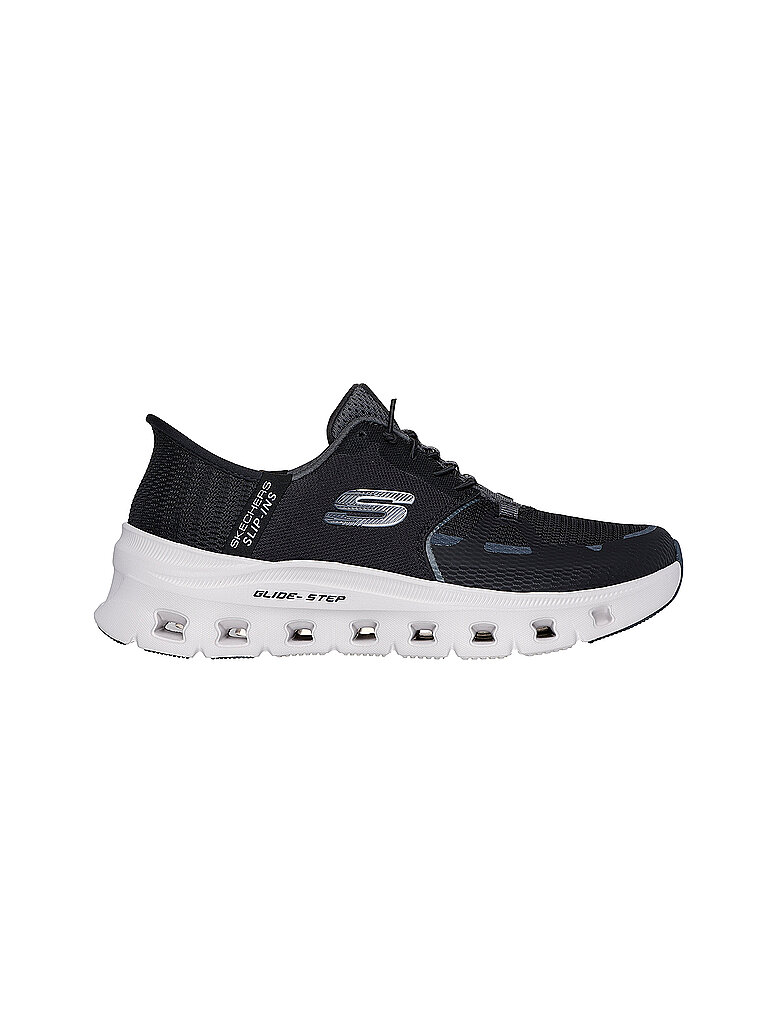 Skechers Sneaker Slip-In Glide Step Pro Mesh-Synthetik Schwarz