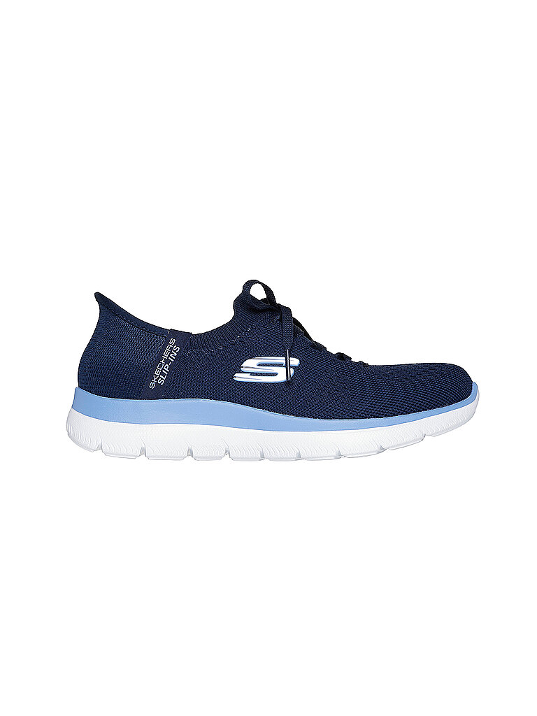Skechers Sneaker Slip-In Summits Mesh-Strass Blau