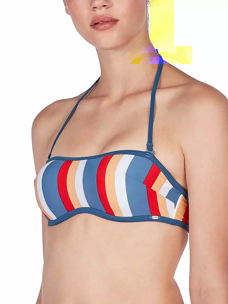 SKINY | Damen Bikinioberteil Bandeau BH Wild Stripe | blau