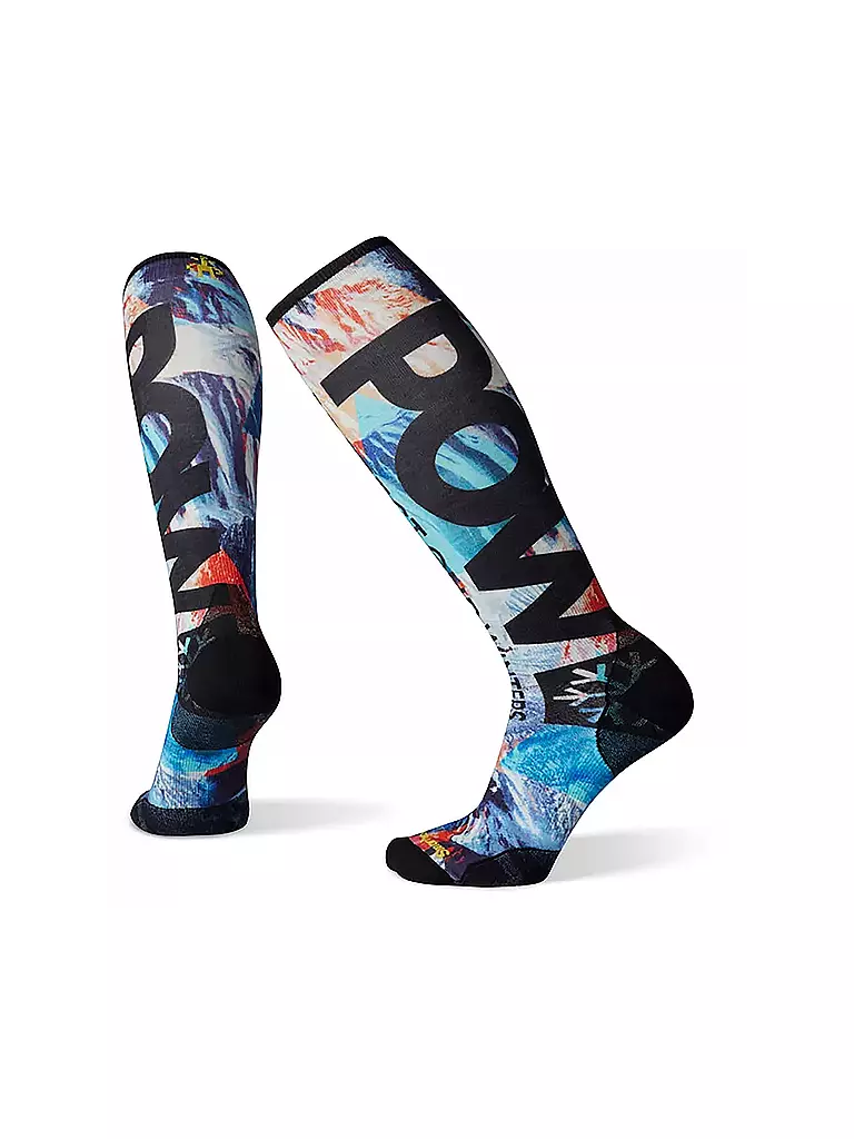 SMARTWOOL | Skisocken Ski Zero Cushion POW Print OTC Socks | blau