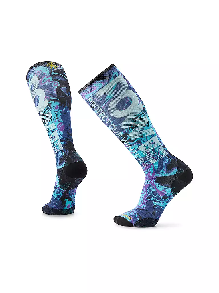 SMARTWOOL | Skisocken Zero Cushion POW Print OTC | hellblau