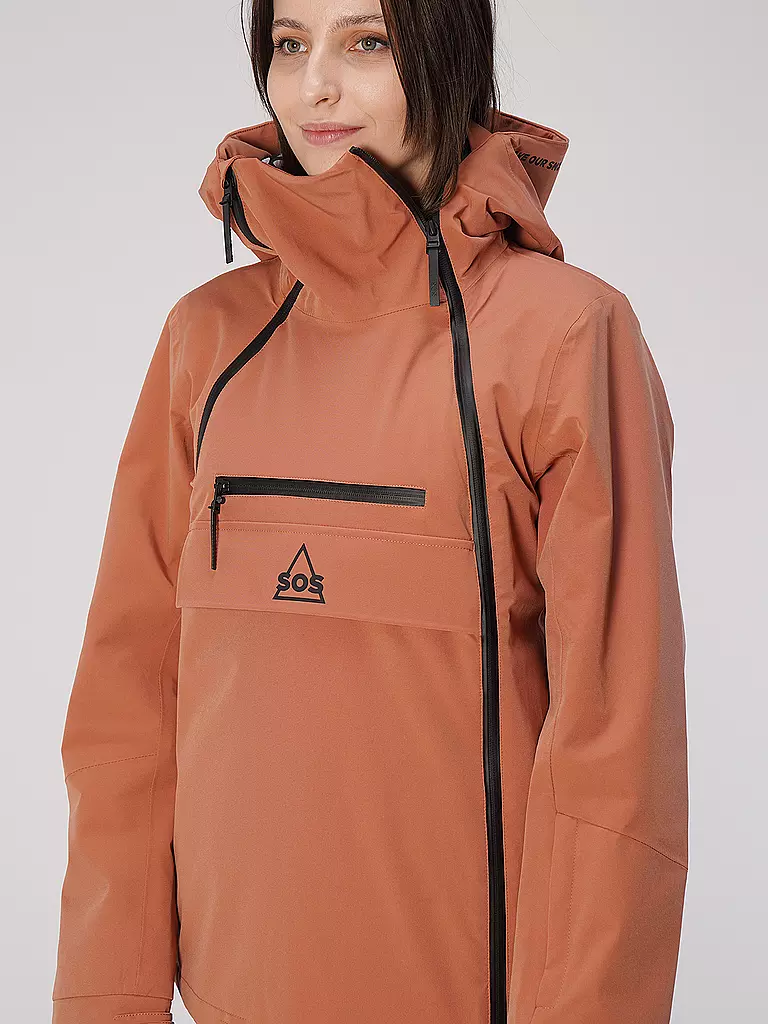 SOS | Damen Ski Schlupfjacke Taos | rosa