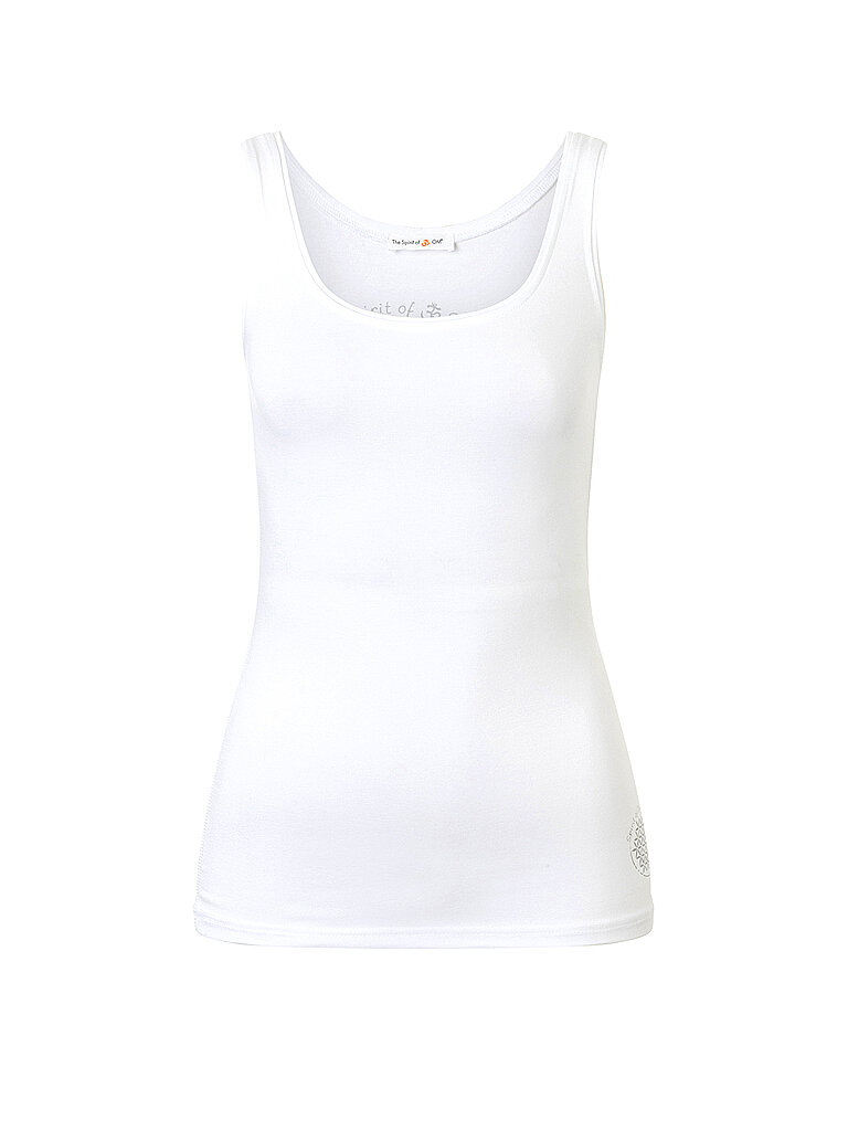 SPIRIT OF OM Yogatank Viskose Bambus Weiss