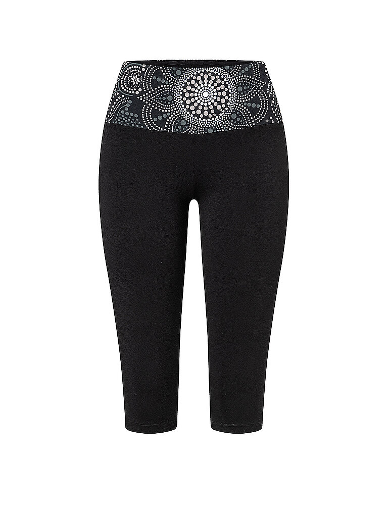 SPIRIT OF OM Yogatight Capri Madhya 3/4 Schwarz
