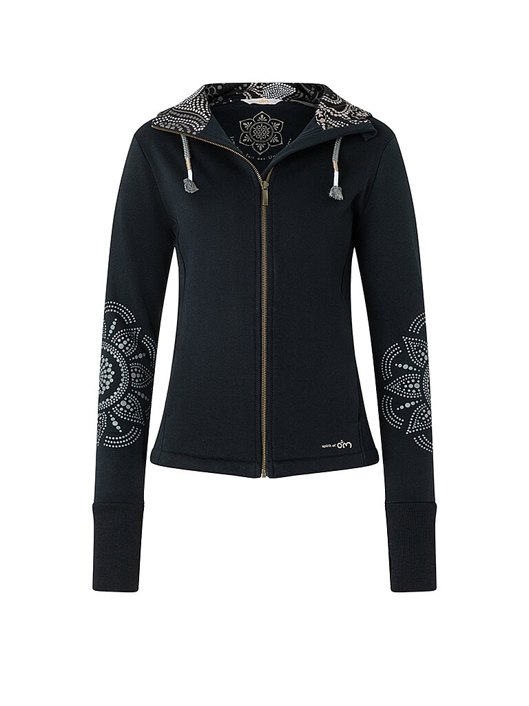 Damen Yoga Sweatjacke Maui schwarz XS W