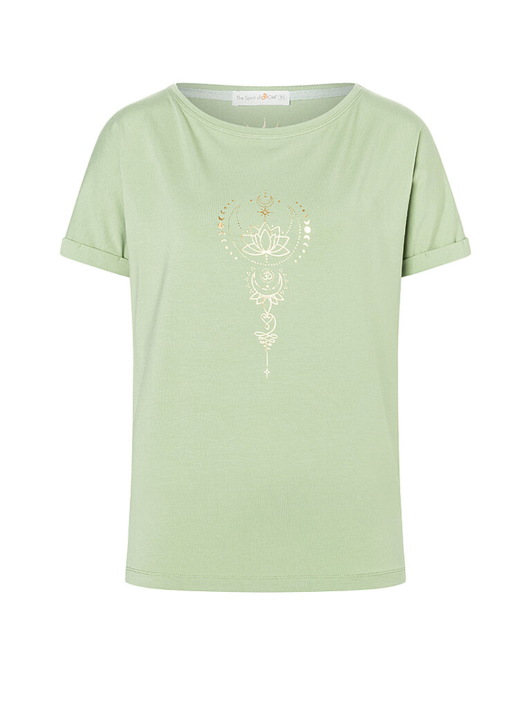 SPIRIT OF OM Yogashirt Eka Padma Comfort-Fit Hellgrün