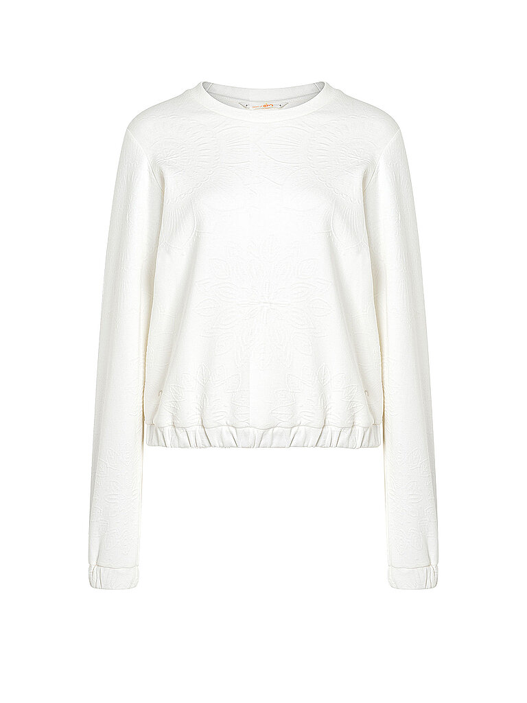 SPIRIT OF OM Damen Yoga Sweater Gati Jacquard Creme