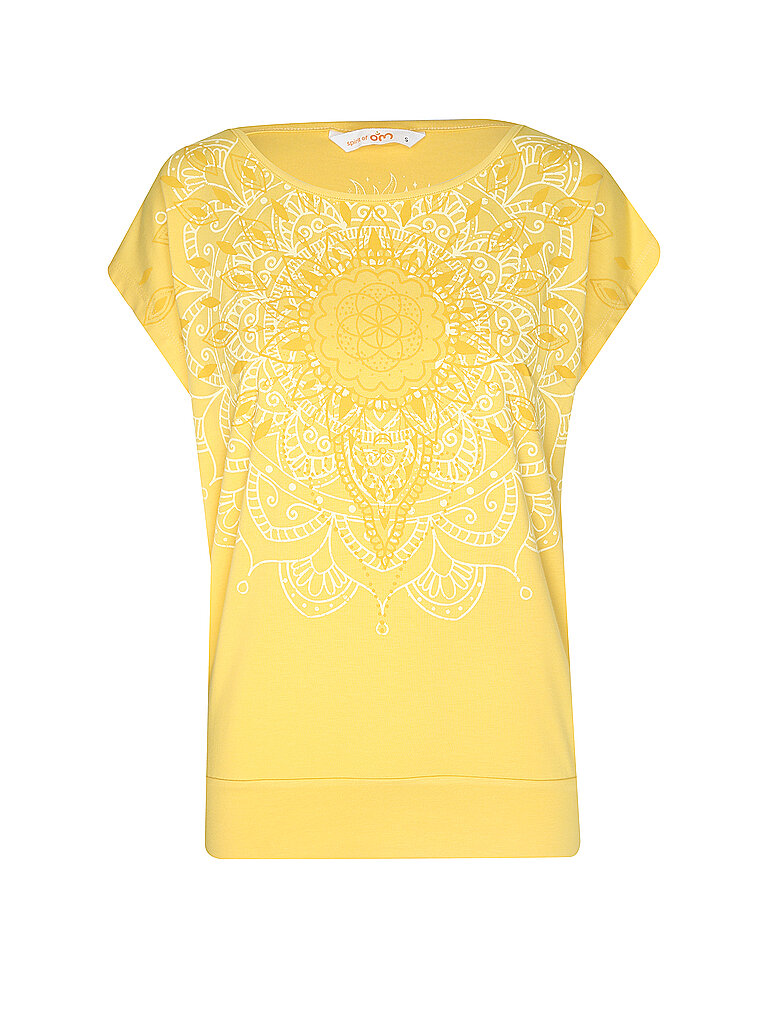 SPIRIT OF OM Yogashirt Fließend Kraftvoll Gelb