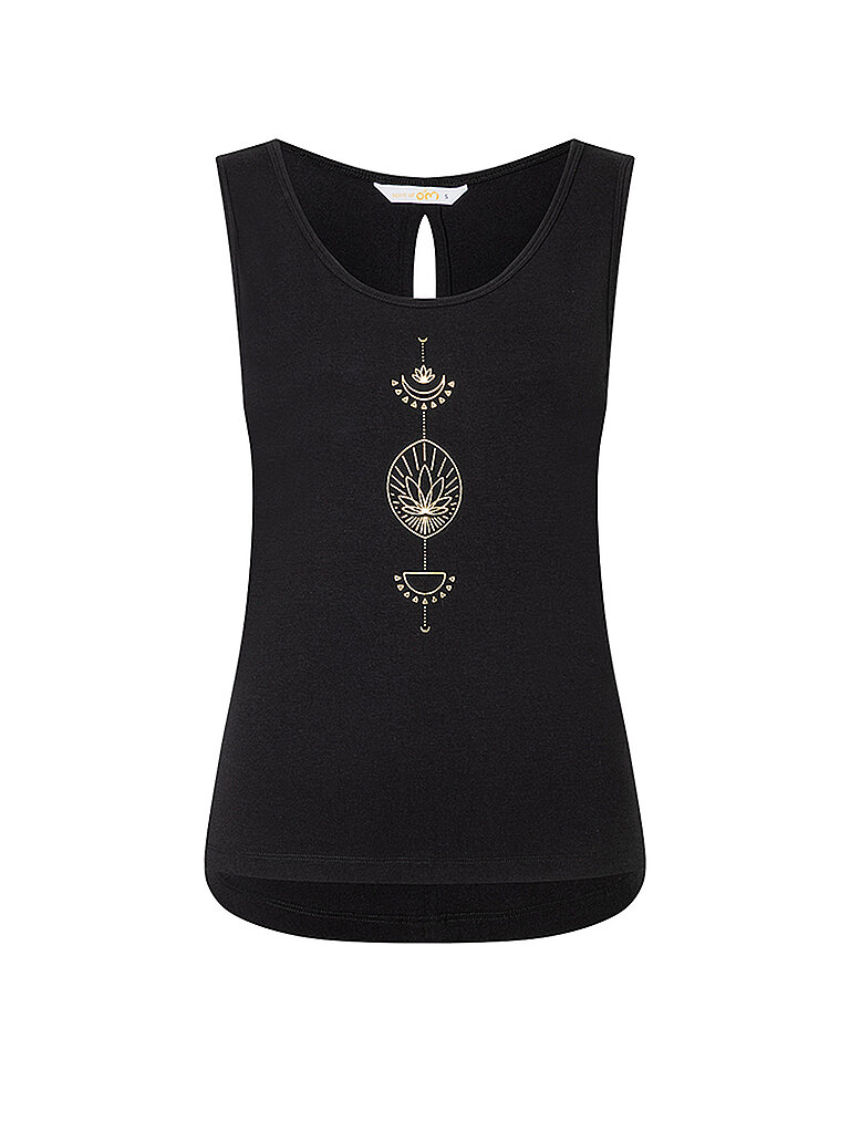 Damen Yogatank Vahita schwarz L W