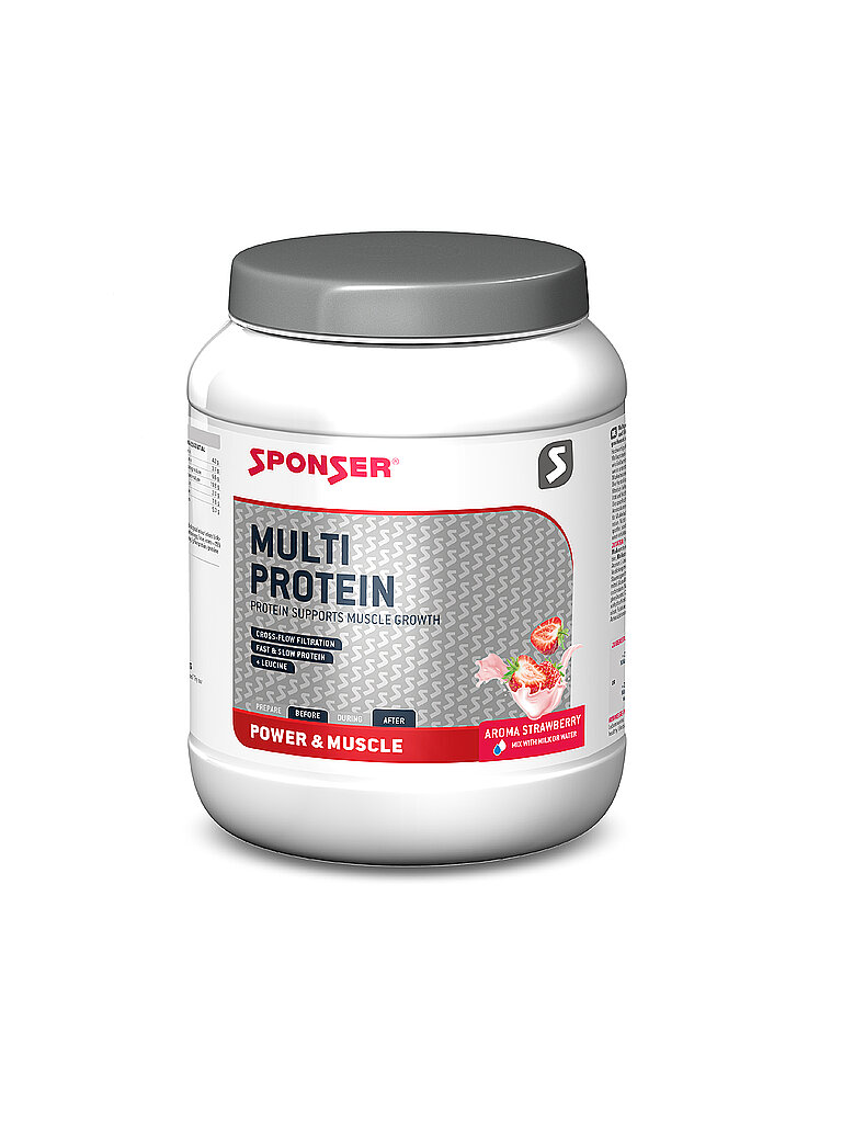 SPONSER Multi Protein CFF Erdbeere, 850 g Dose bunt
