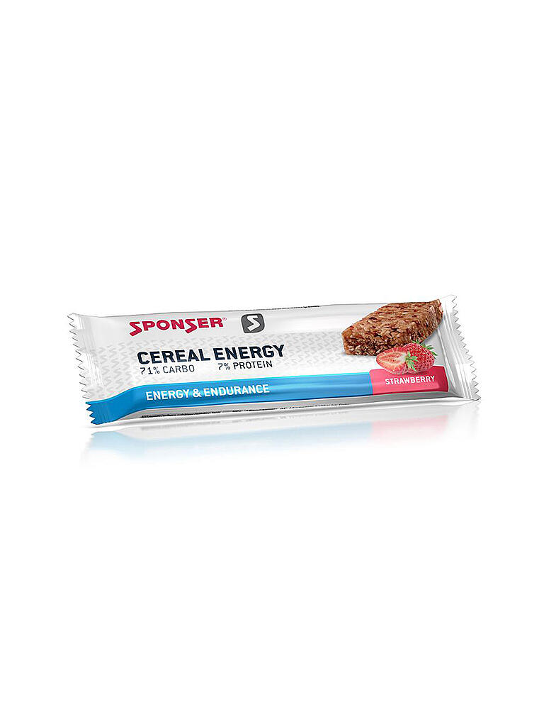 SPONSER | Cereal Energy Bar Erdbeere, 40 g Riegel | keine Farbe