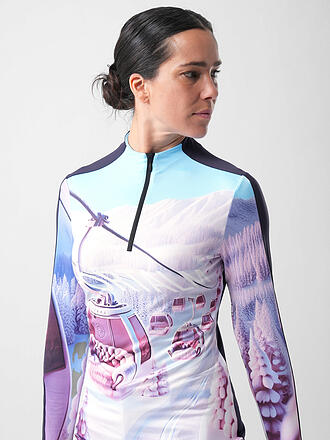SPORTALM | Damen Unterzieh Zipshirt mit exklusivem Print