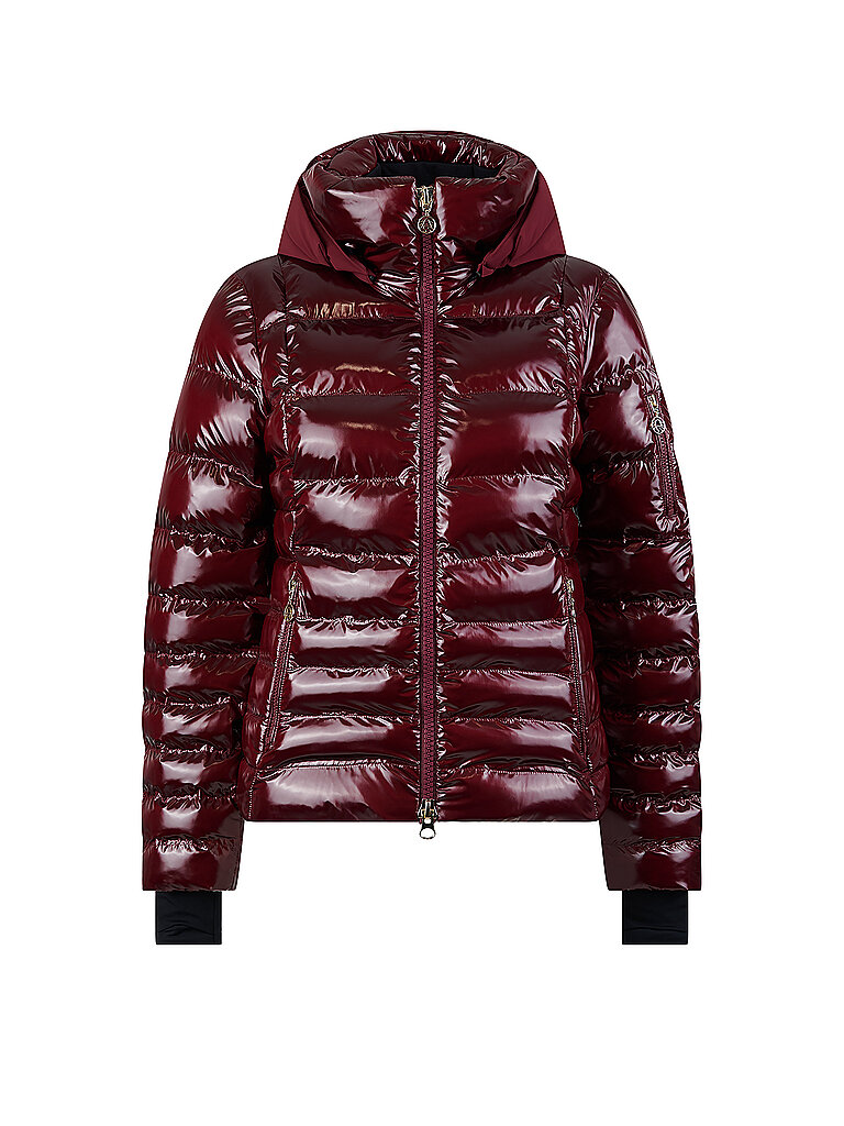 SPORTALM Damen Skijacke mit Metallic-Effekt dunkelrot | 40