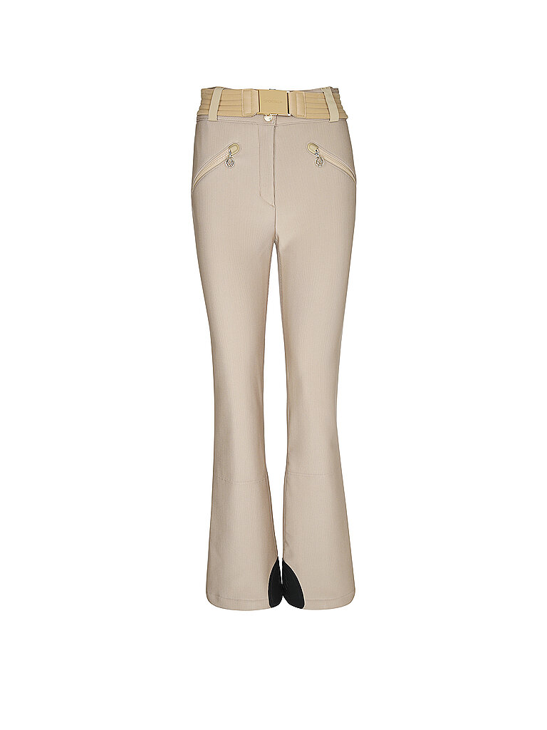 SPORTALM Damen Skihose Softshell mit Gürtel hellbraun | 34