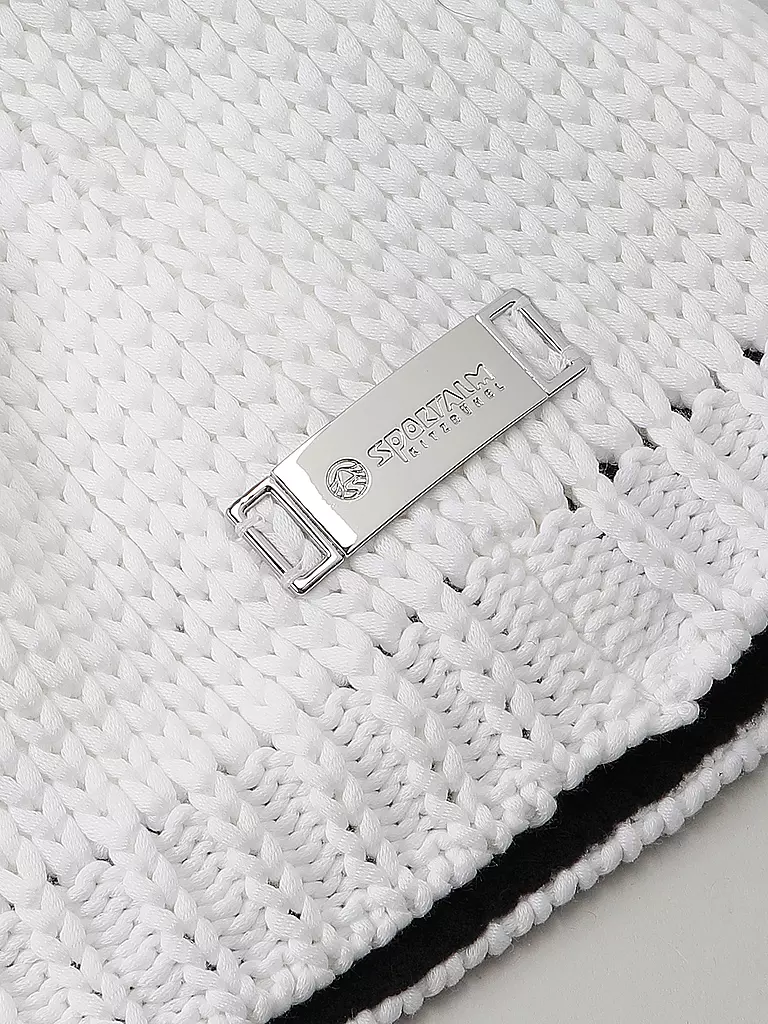 YJZQ Damen Mütze Mit Kunstpelz Bommel | Wintermütze Doppellagig