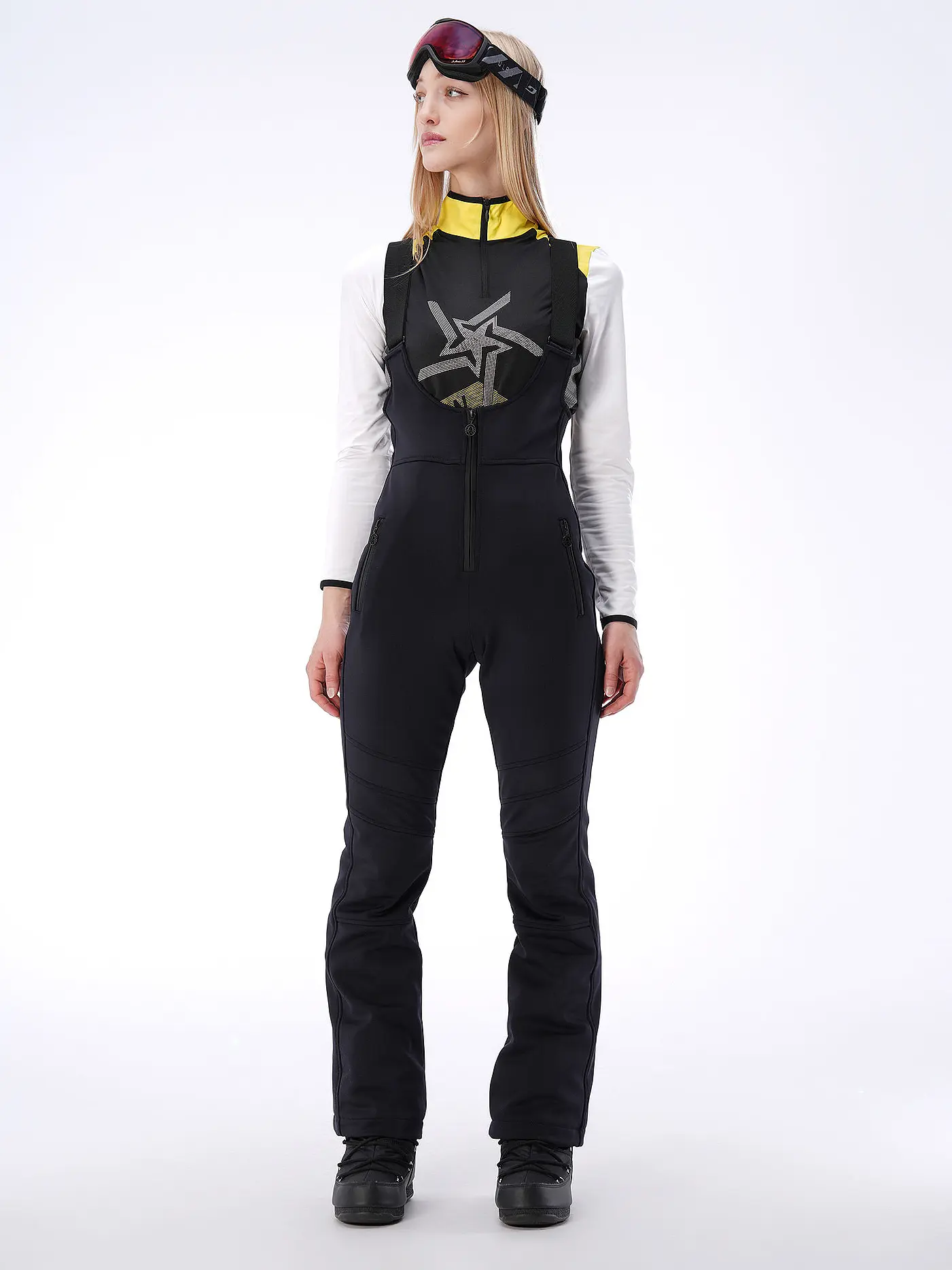 SPORTALM | Damen  Skihose mit verstellbaren Trägern | schwarz