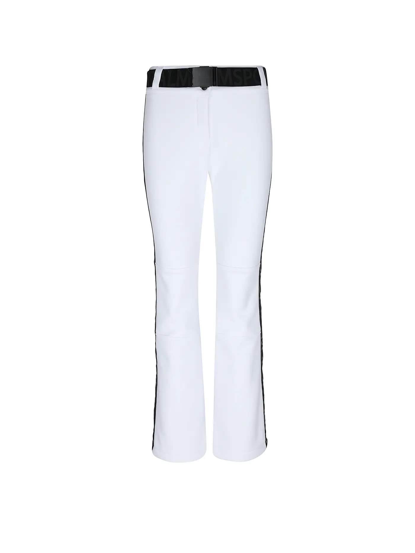SPORTALM | Damen Ski  Softshell-Hose mit Gürtel | weiss