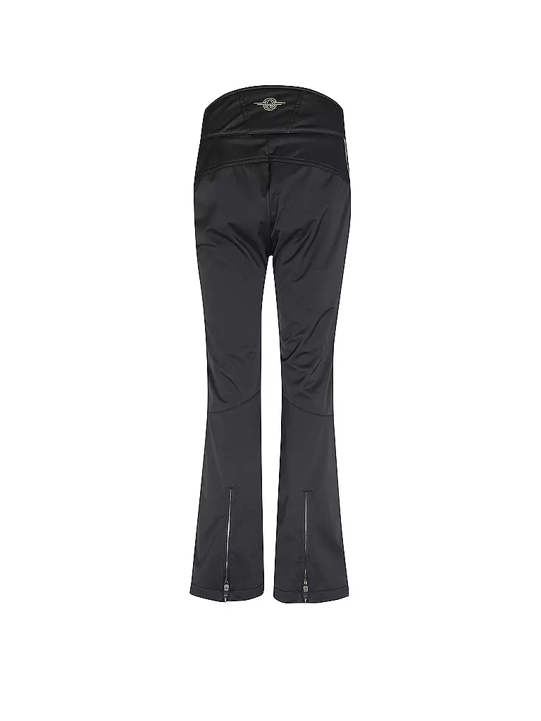 SPORTALM | Damen Skihose mit geschwungenen Transfermotiven in icegold  | schwarz