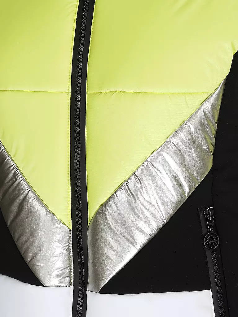 SPORTALM | Damen Skijacke Colourblock mit icegoldenen Akzenten  | gelb